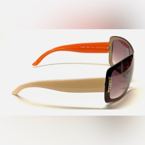 Ralph Lauren Vintage 1990’s Cream/Orange Frame Gradient Lense Women’s Sunglasses - Picture 4 of 16